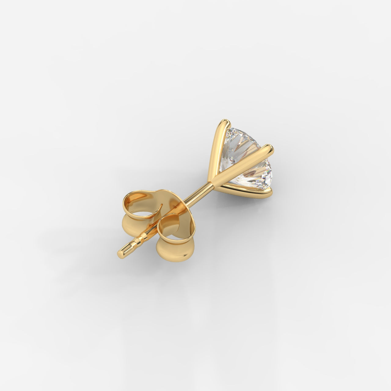 Elise Classic Diamond Stud Earrings – Round
