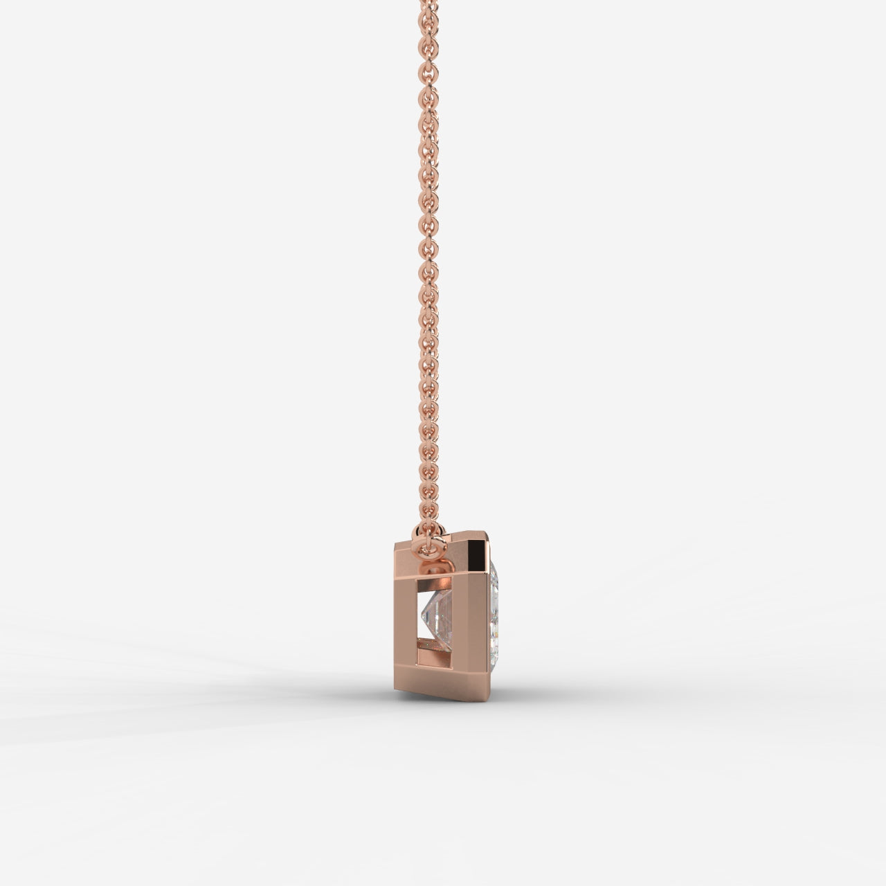 Avery Solitaire Pendant With 18" Adjustable Chain - Emerald