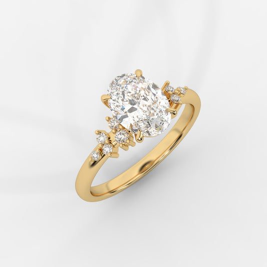 Blair Cluster Diamond Ring - Oval