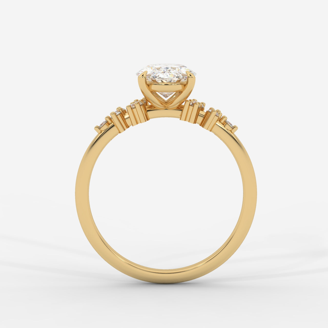 Blair Cluster Diamond Ring - Oval