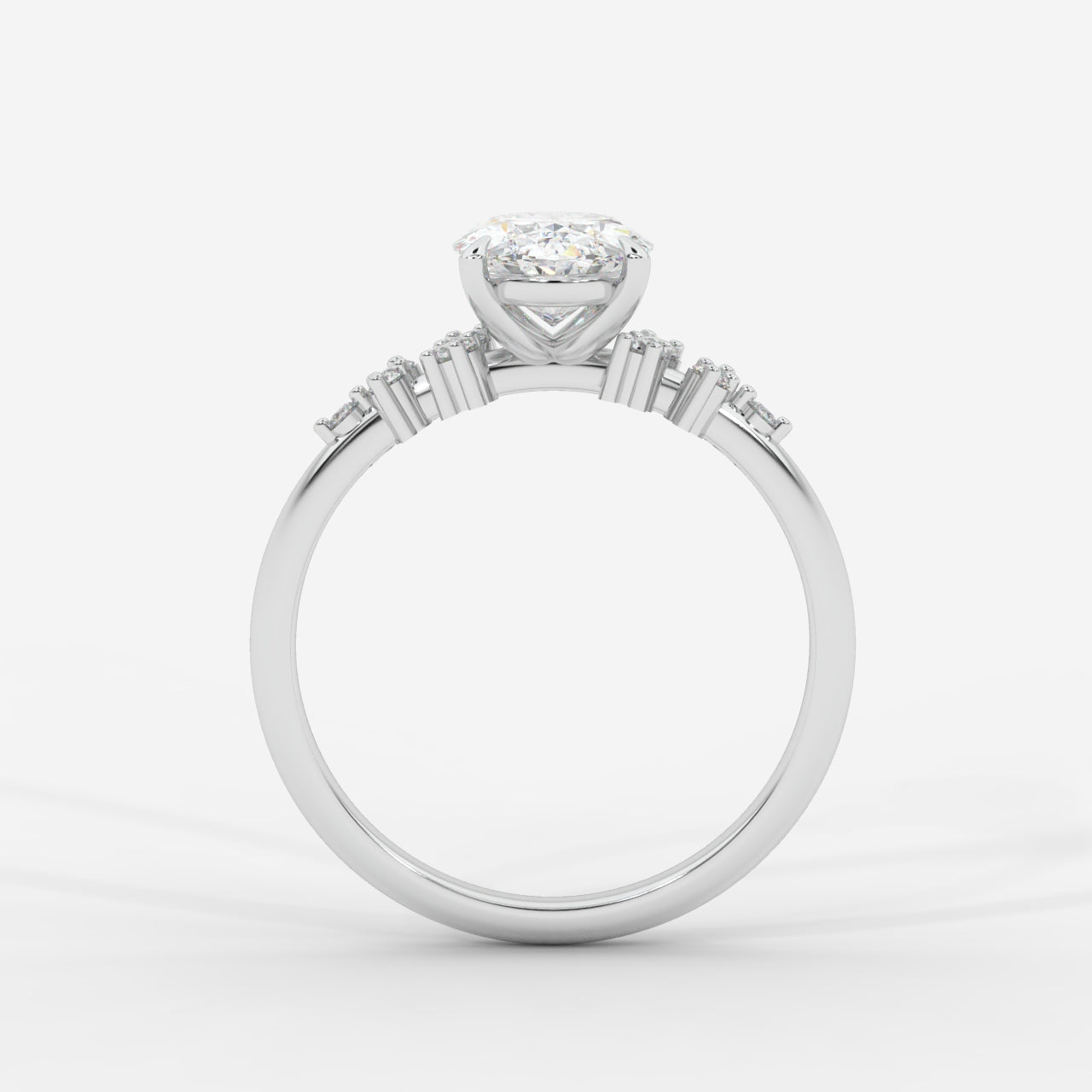Blair Cluster Diamond Ring - Oval