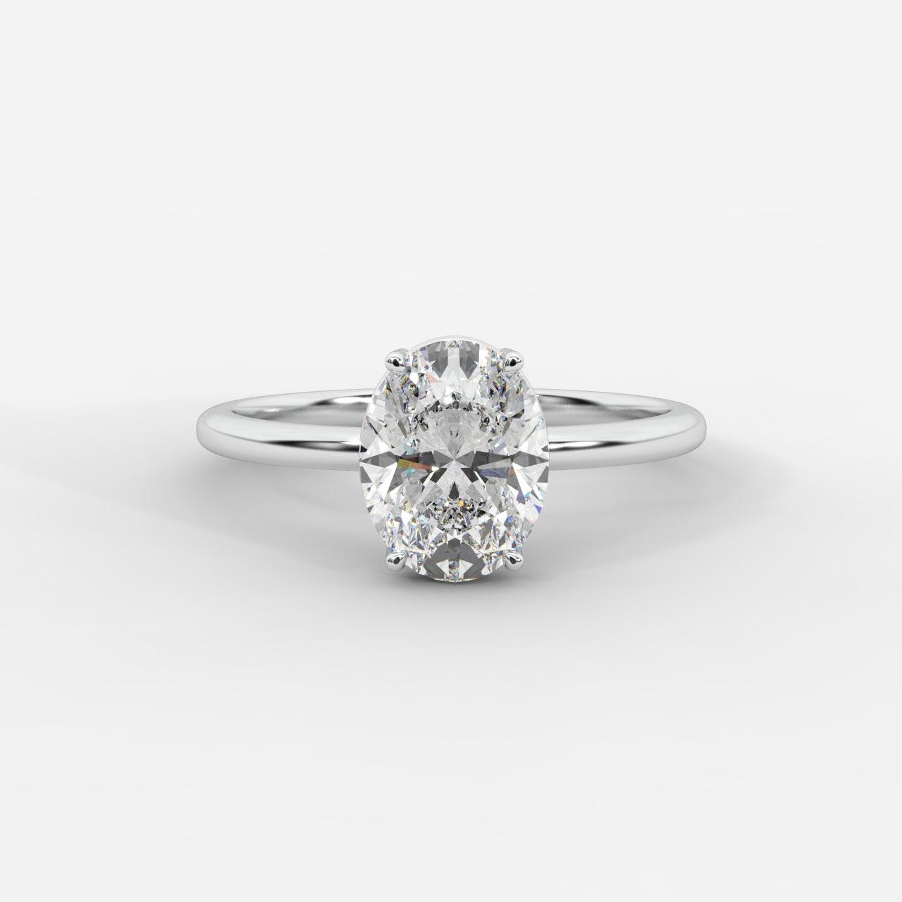 Aria Brilliant Diamond Solitaire Ring - Oval