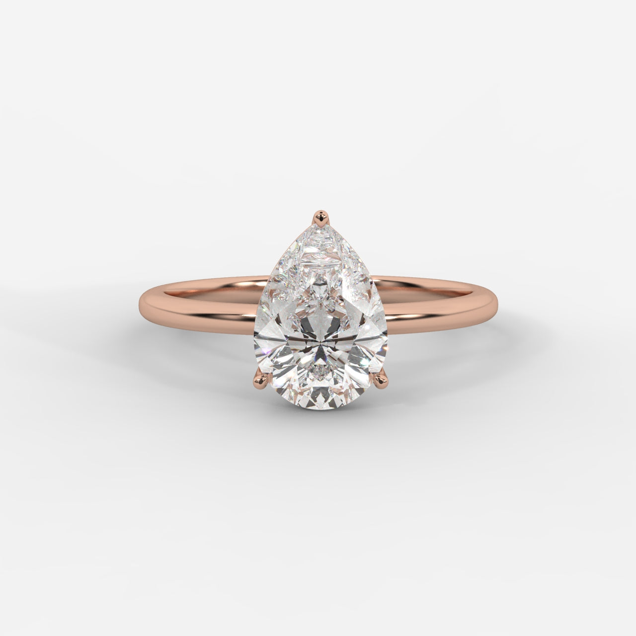 Aria Brilliant Diamond Solitaire Ring - Pear