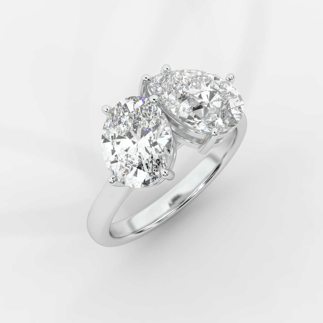 Sage Toi et Moi Ring - Oval & Pear