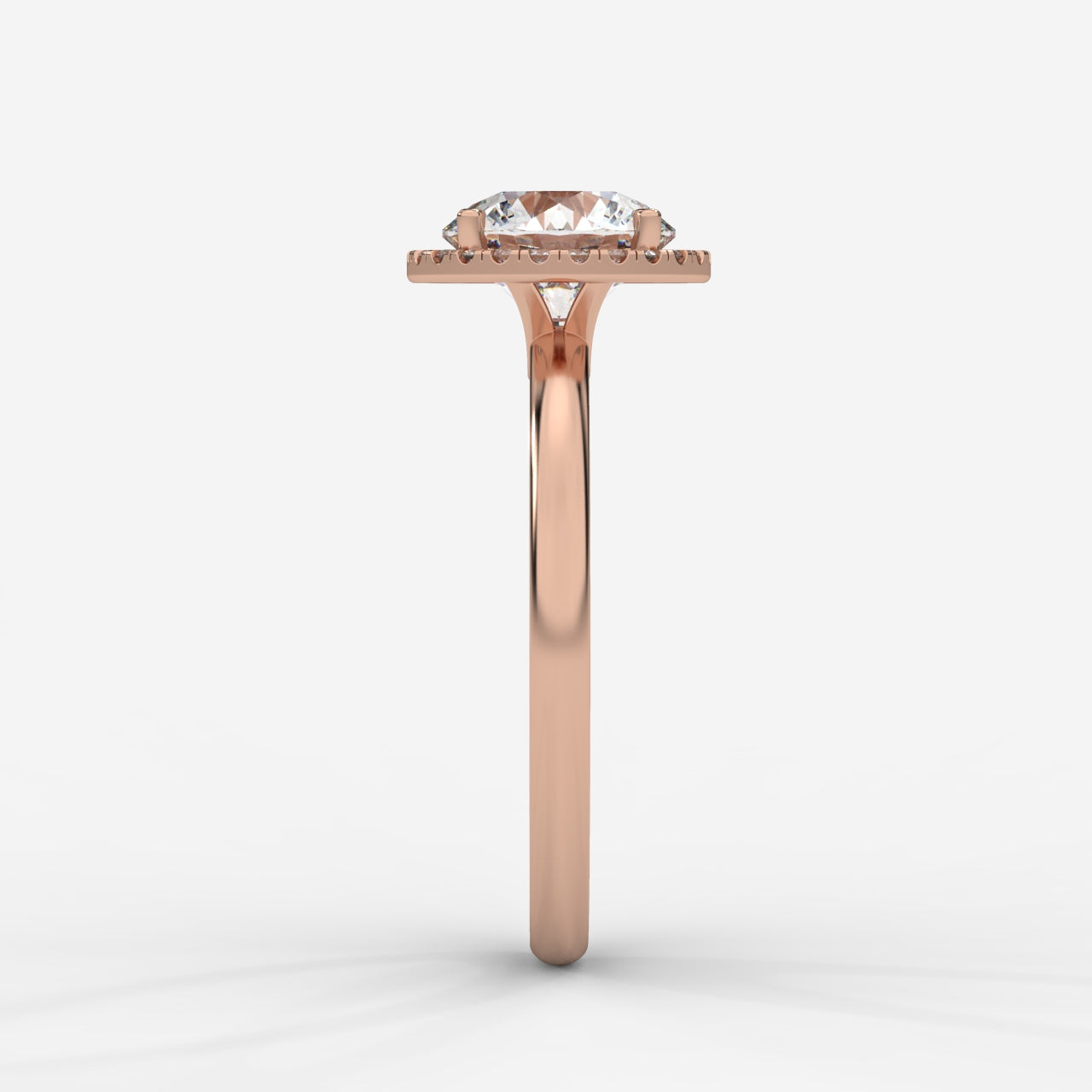 Willow Halo Engagement Ring - Round
