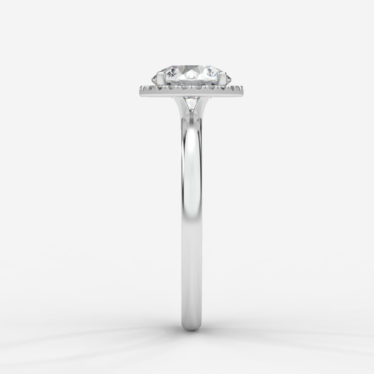 Willow Halo Engagement Ring - Round