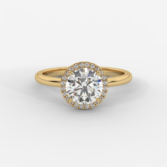 Willow Halo Engagement Ring - Round