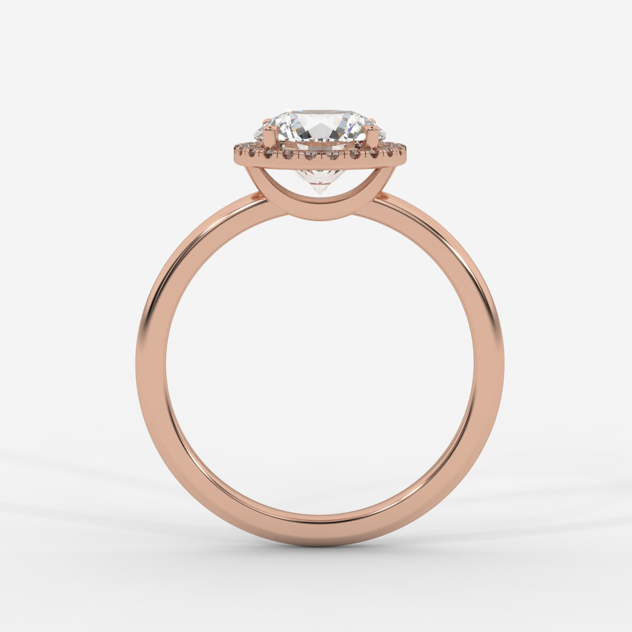 Willow Halo Engagement Ring - Round