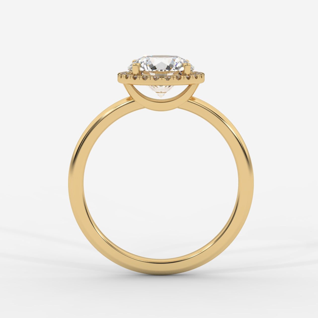 Willow Halo Engagement Ring - Round