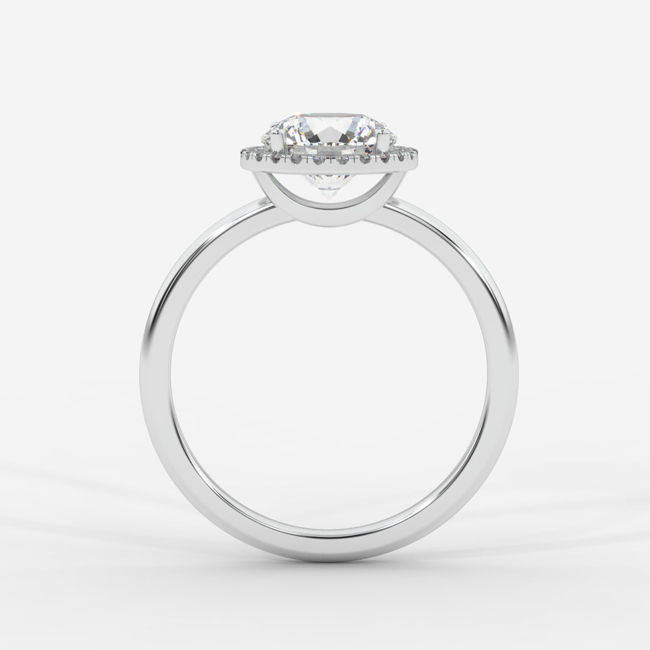 Willow Halo Engagement Ring - Round