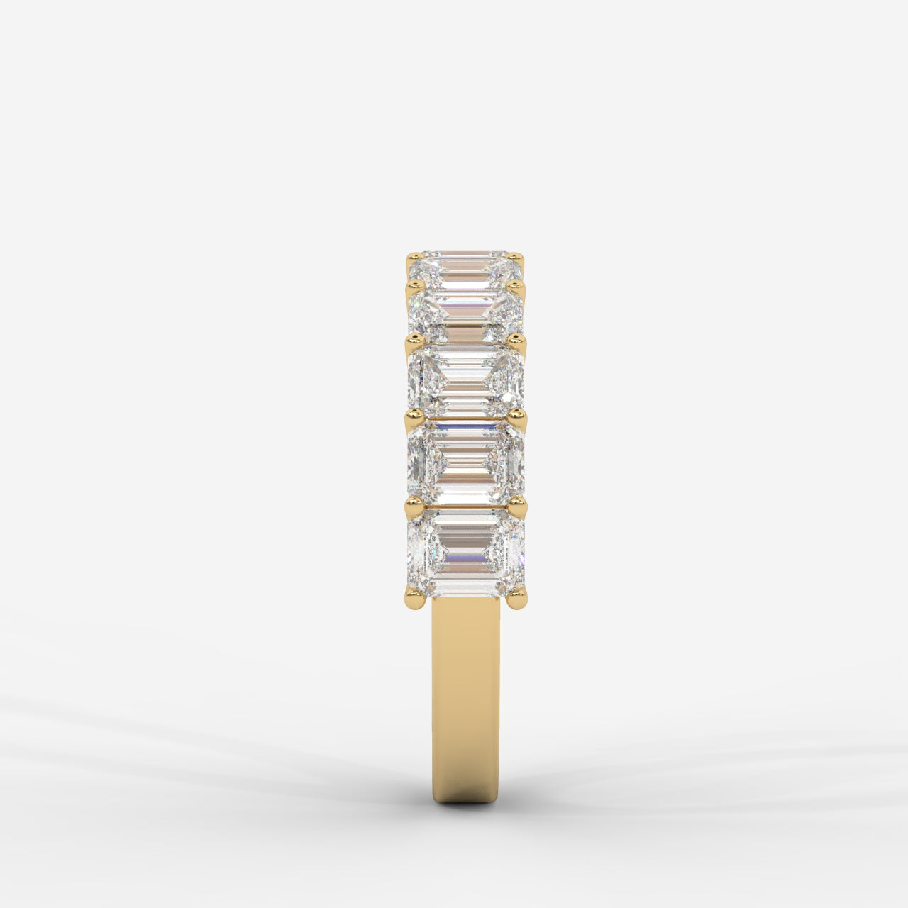 Casey Half-Eternity Band – Emerald