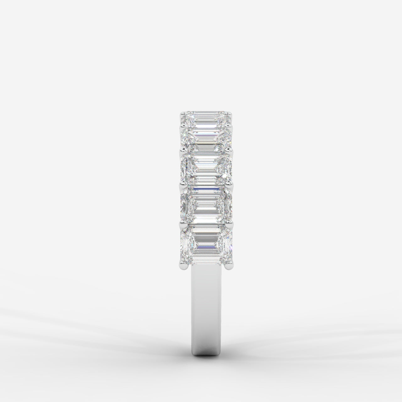 Casey Half-Eternity Band – Emerald