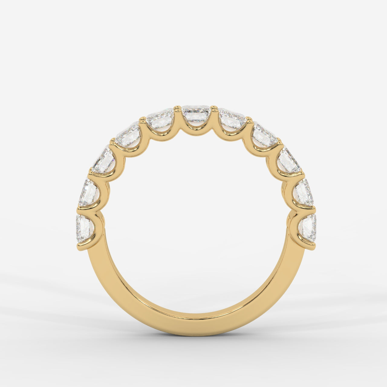 Casey Half-Eternity Band – Emerald