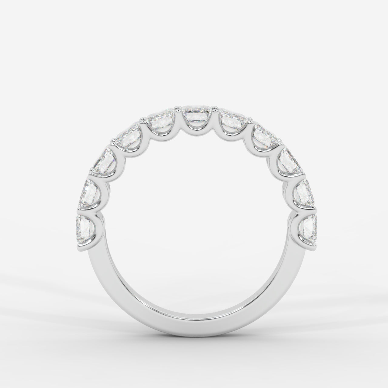 Casey Half-Eternity Band – Emerald