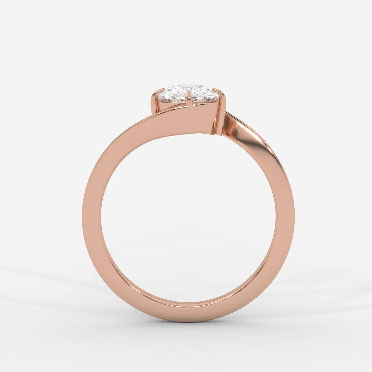 Daisy Wrap Solitaire Ring – Cushion