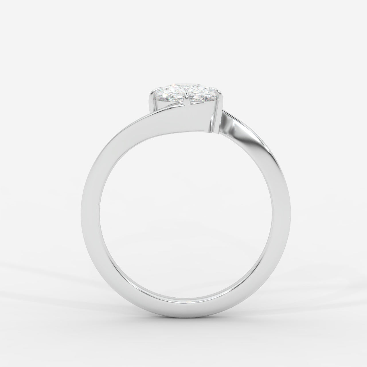 Daisy Wrap Solitaire Ring – Cushion