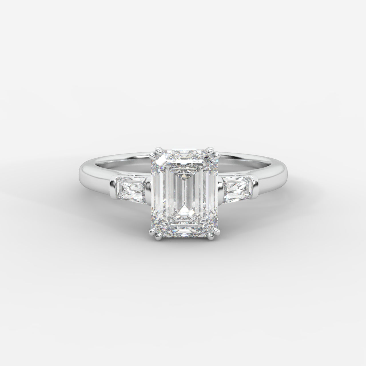 Helena Three-Stone Ring - Emerald