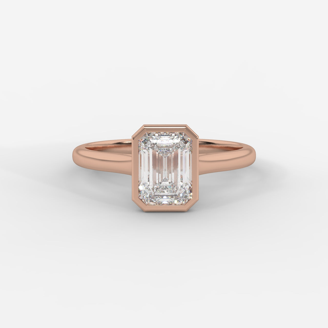Eden Bezel Solitaire Ring - Emerald