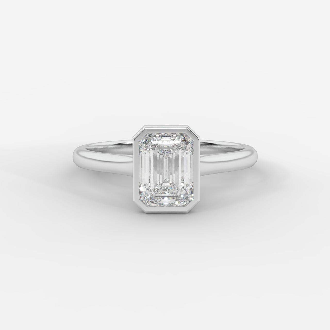 Eden Bezel Solitaire Ring - Emerald