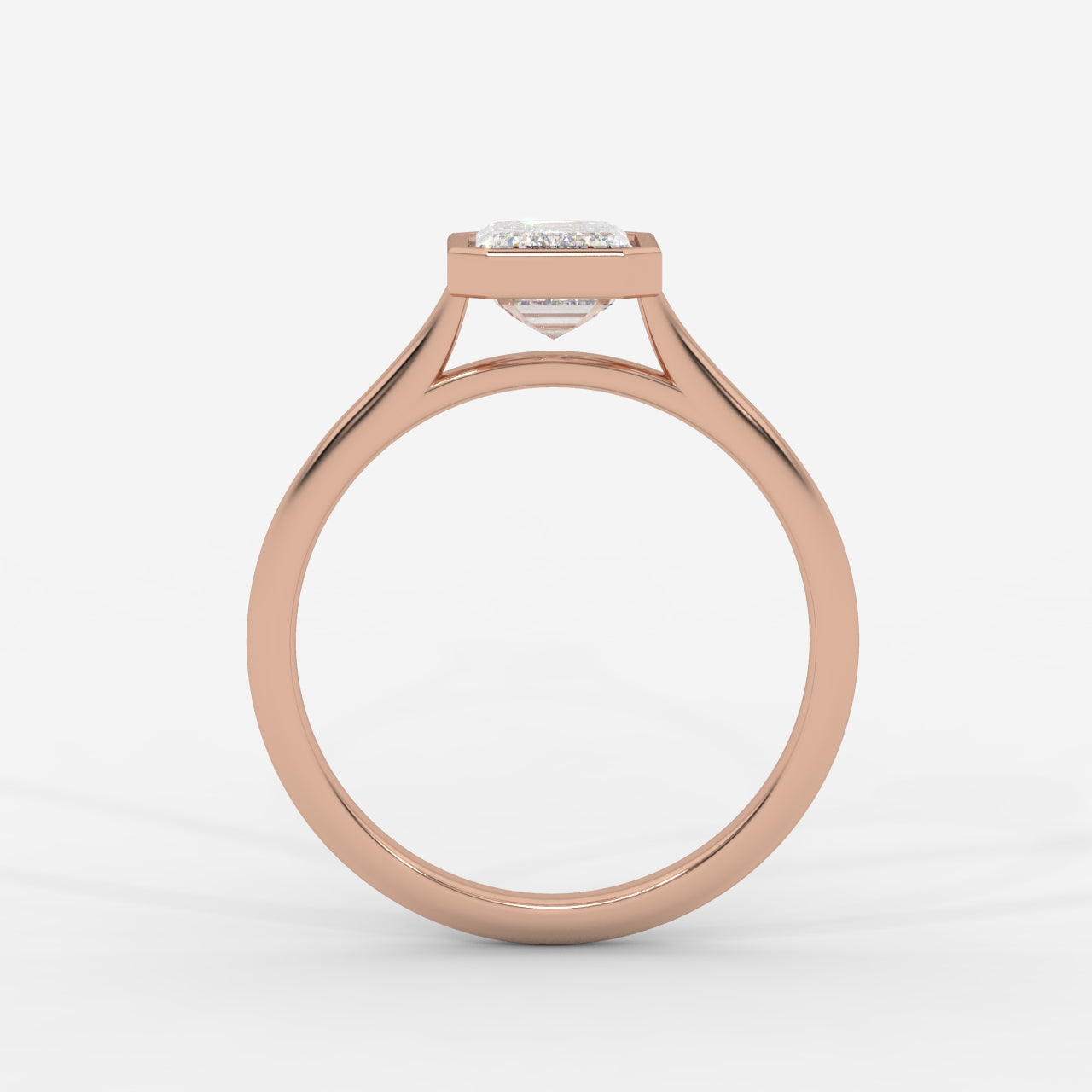 Eden Bezel Solitaire Ring - Emerald