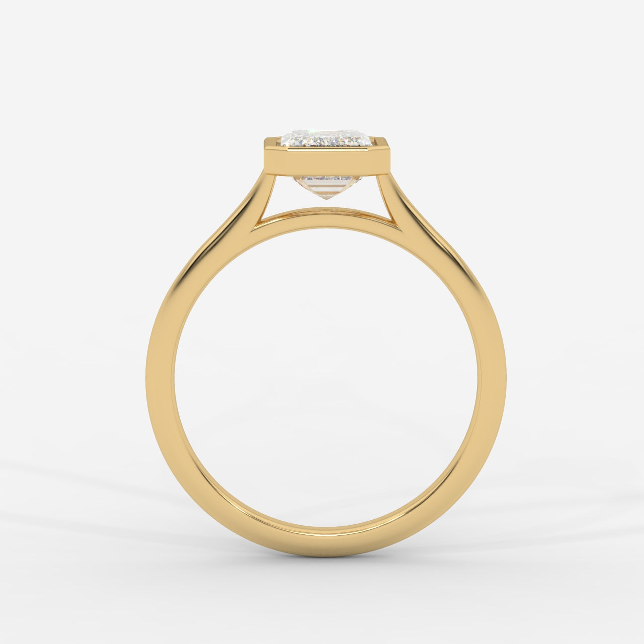 Eden Bezel Solitaire Ring - Emerald