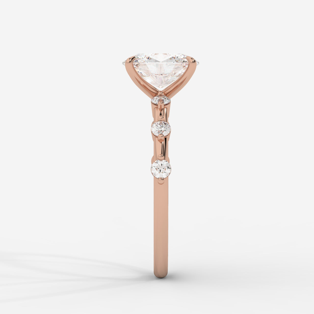 Rosalie Diamond Accent Ring - Oval