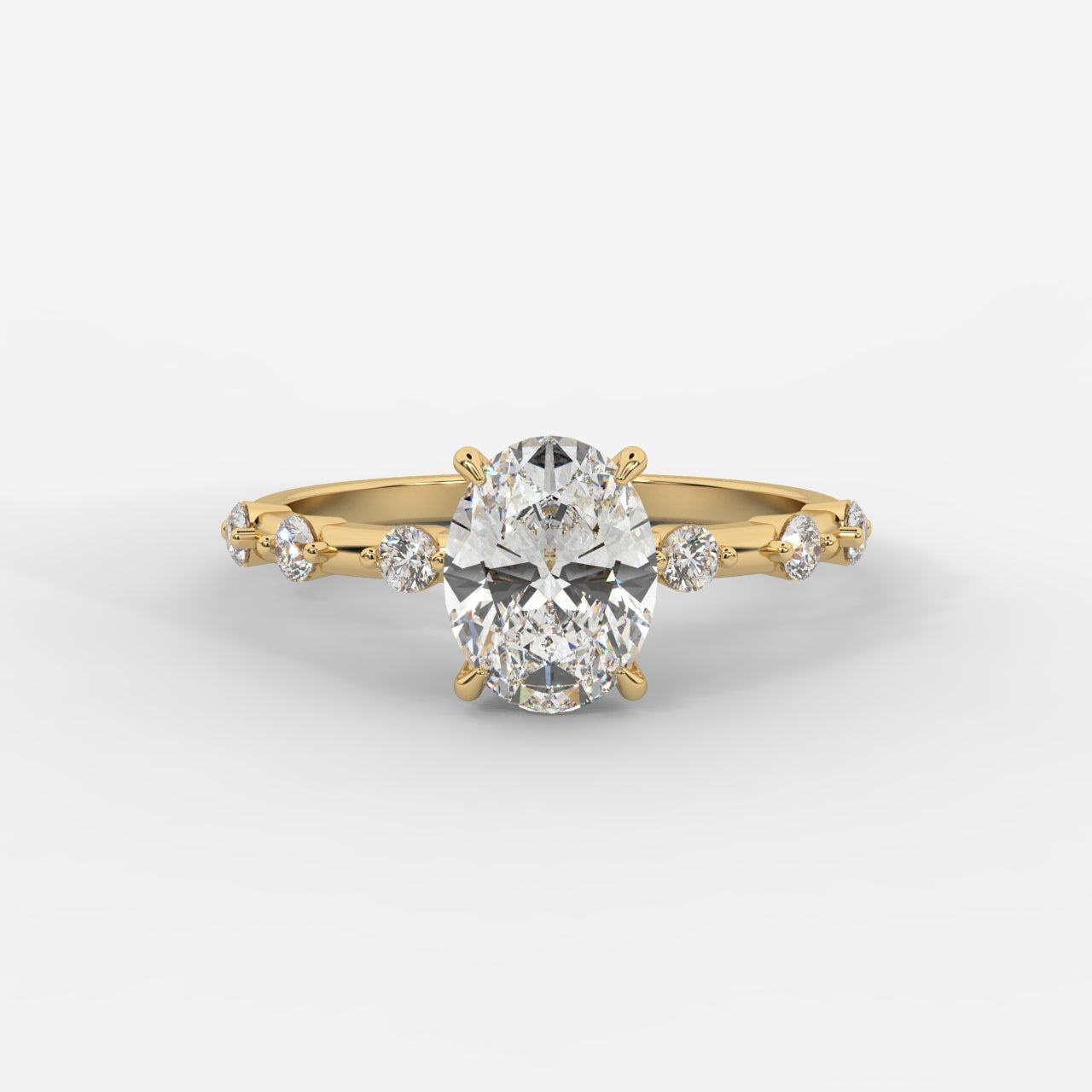 Rosalie Diamond Accent Ring - Oval