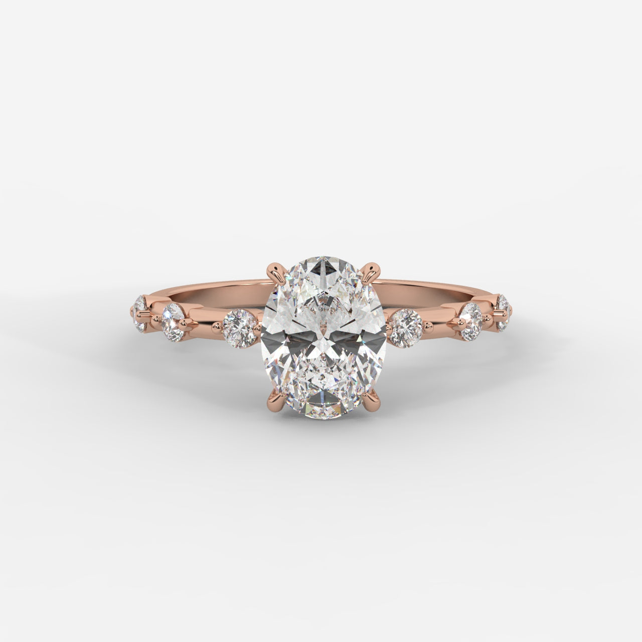 Rosalie Diamond Accent Ring - Oval