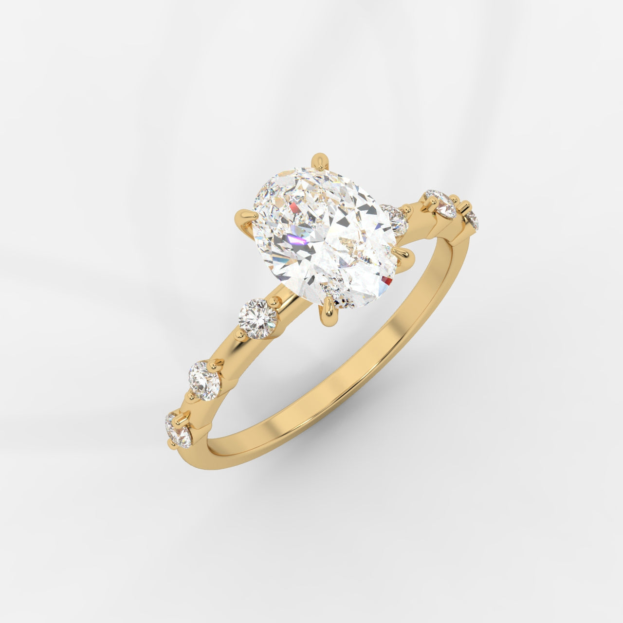 Rosalie Diamond Accent Ring - Oval