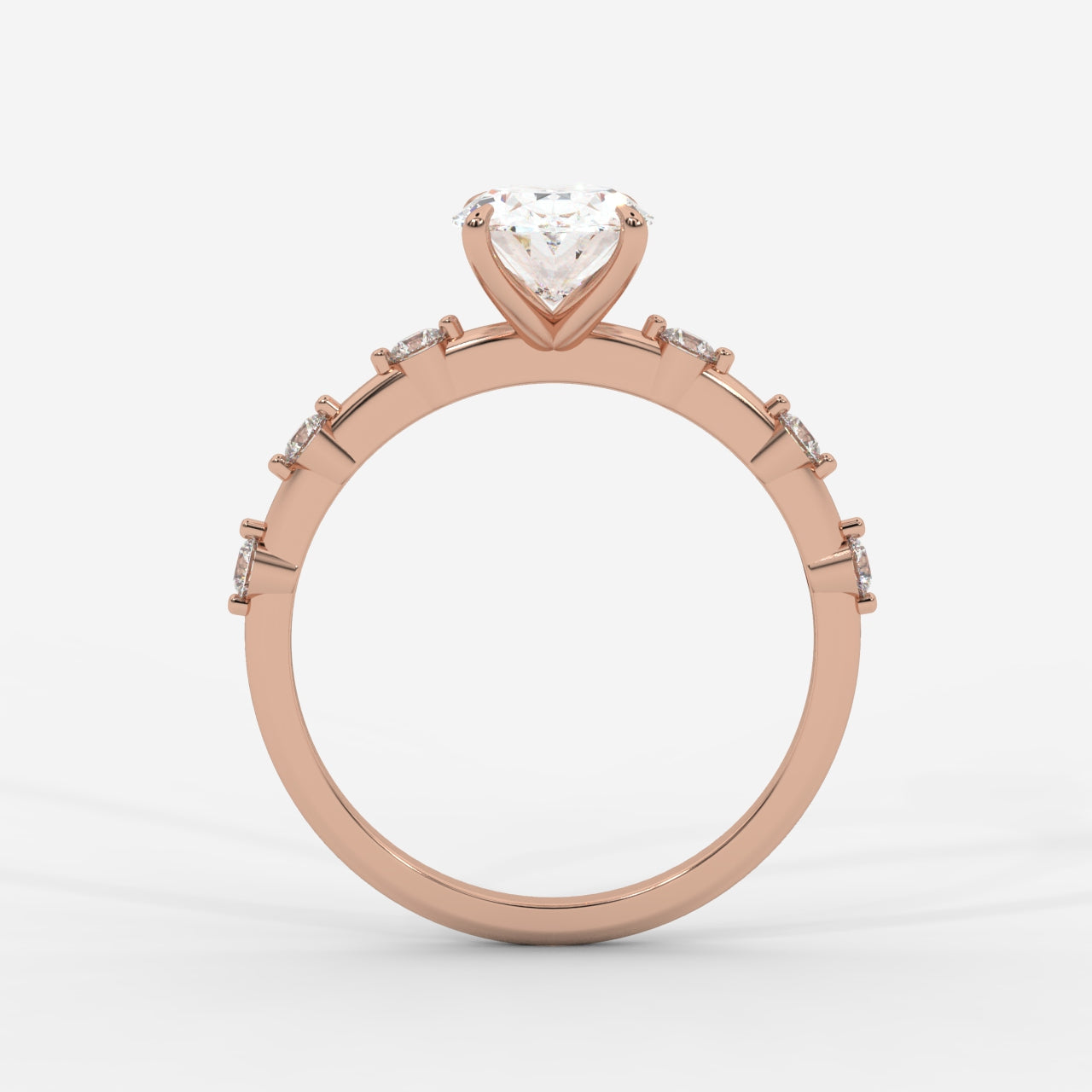 Rosalie Diamond Accent Ring - Oval