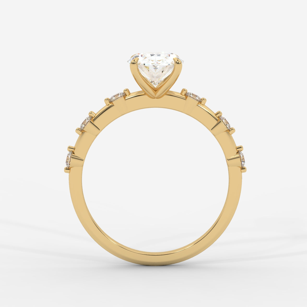 Rosalie Diamond Accent Ring - Oval