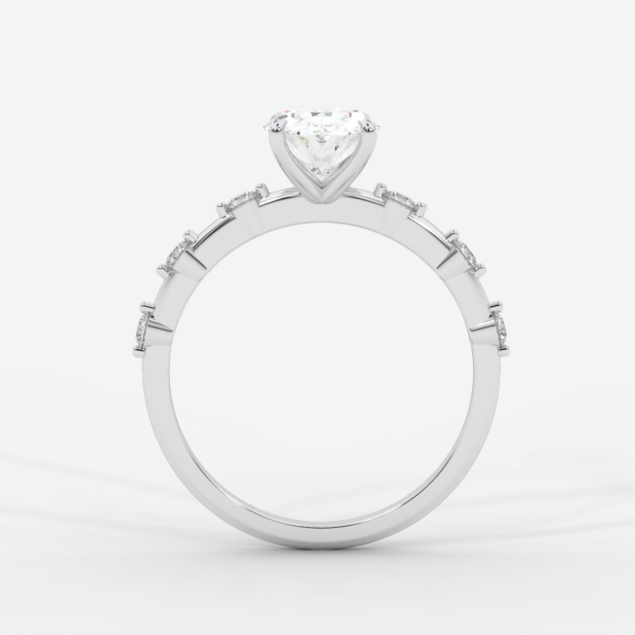 Rosalie Diamond Accent Ring - Oval