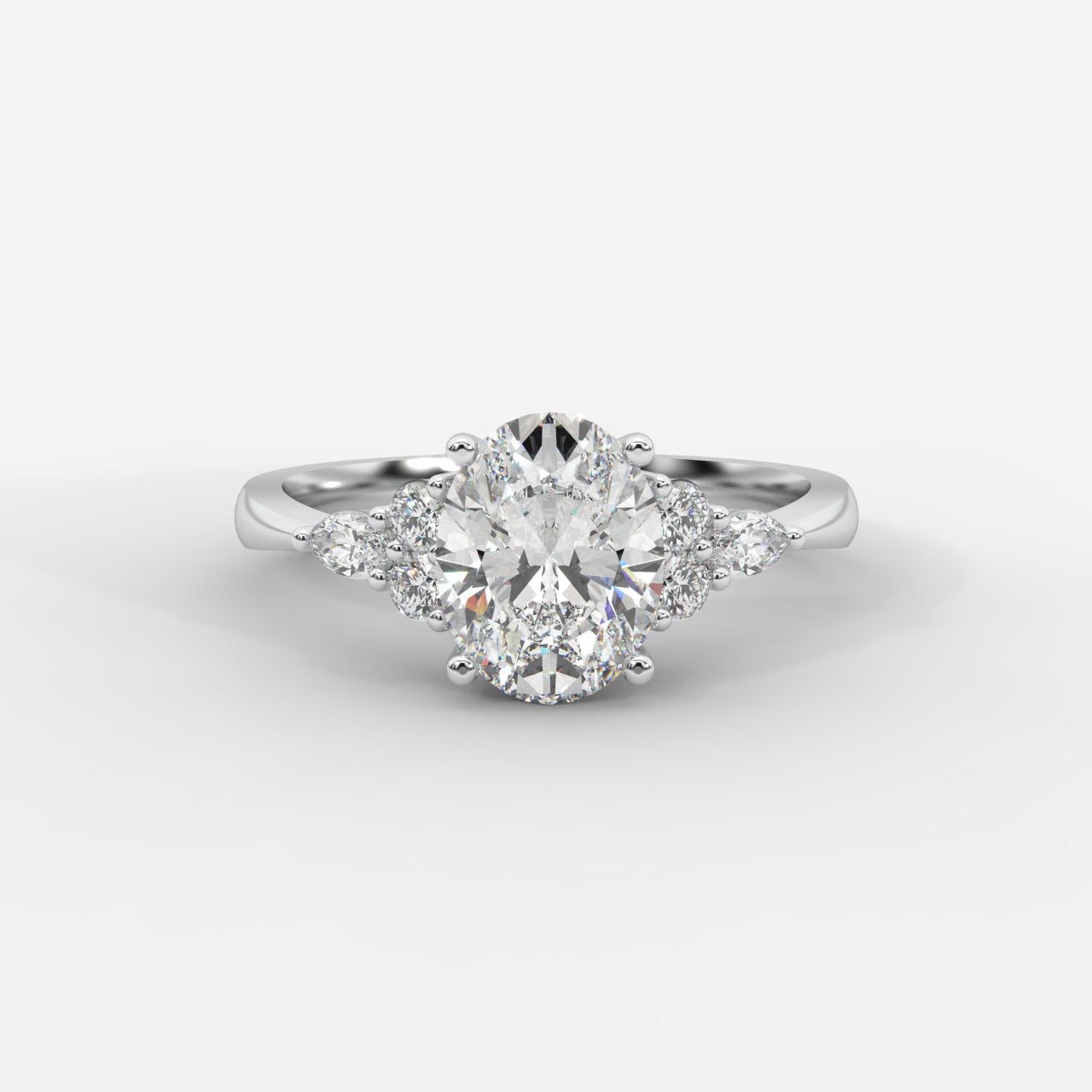 Olivia Cluster Ring - Oval