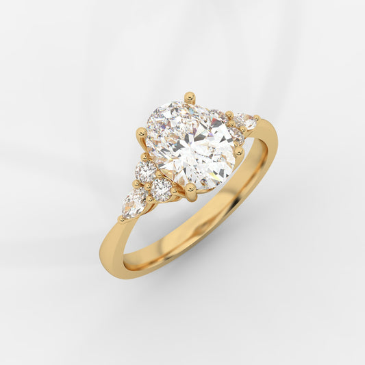 Olivia Cluster Ring - Oval