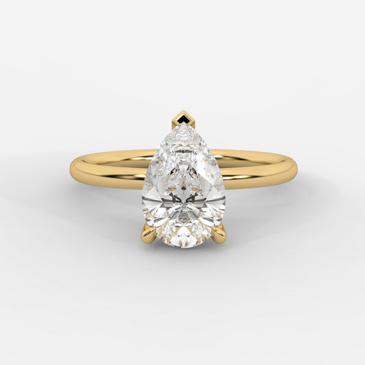 Talia Diamond Solitaire Ring - Pear
