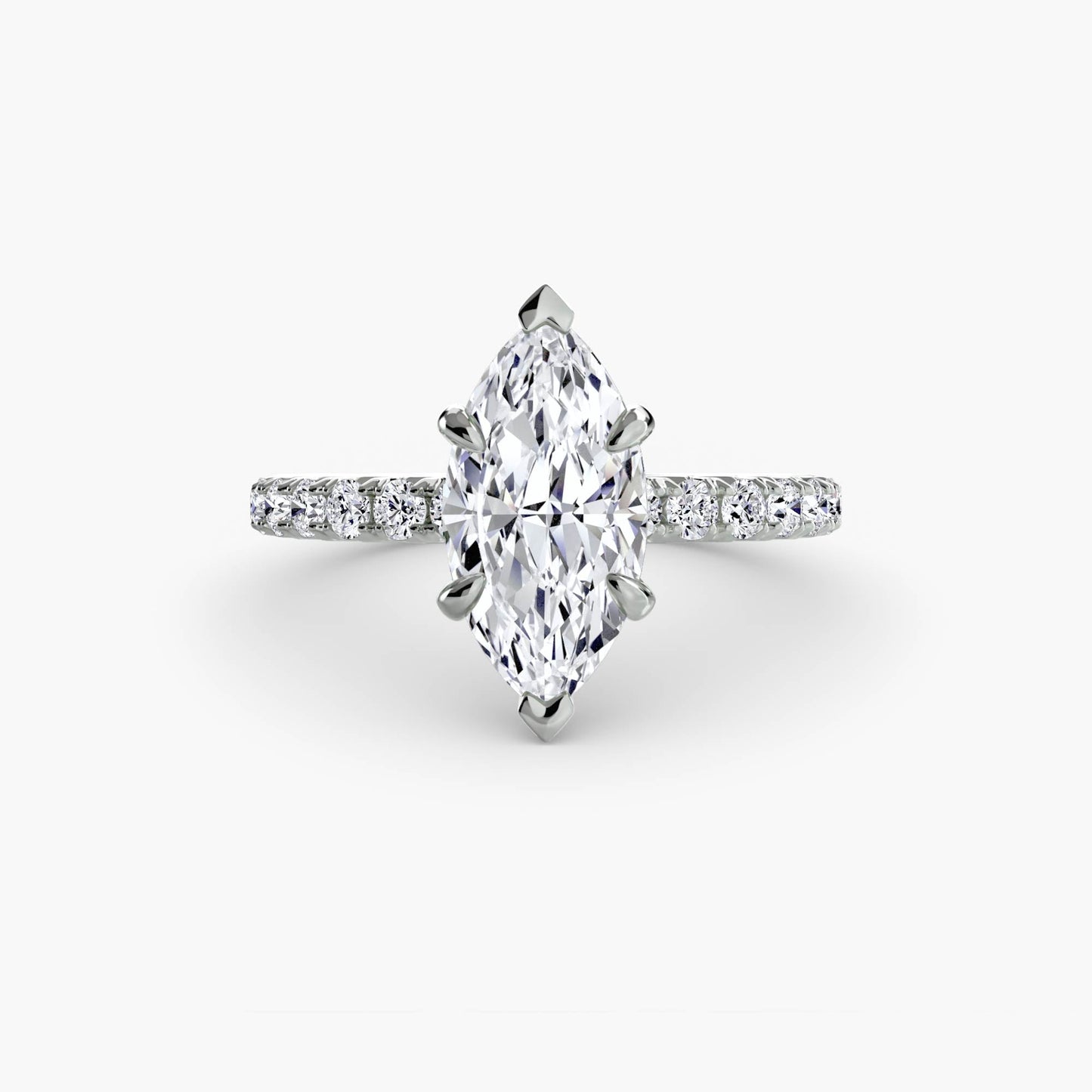 Solitaire with Pavé 6 - AYKA JEWELS
