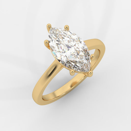Vivienne Solitaire Ring - Marquise - AYKA JEWELS