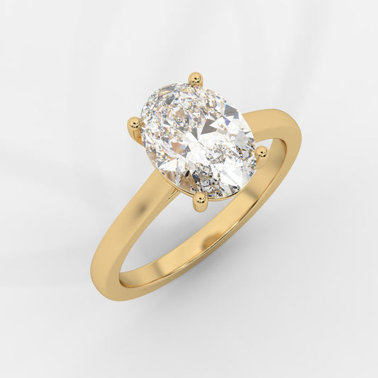 Vivienne Solitaire Ring - Oval - AYKA JEWELS
