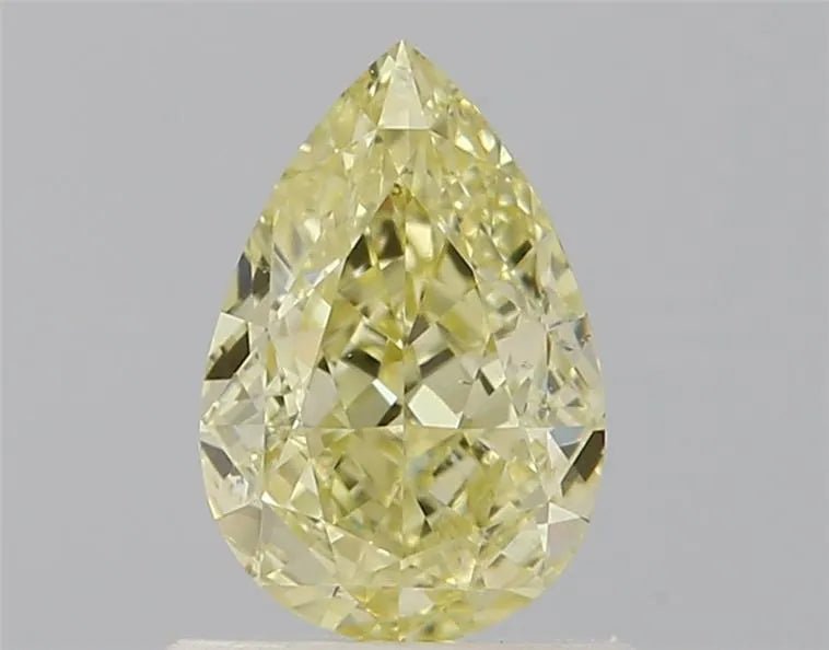 0.80ct Pear Natural Diamond (Colour Yellow, Clarity VS2, Cut VG, IGI Certified)