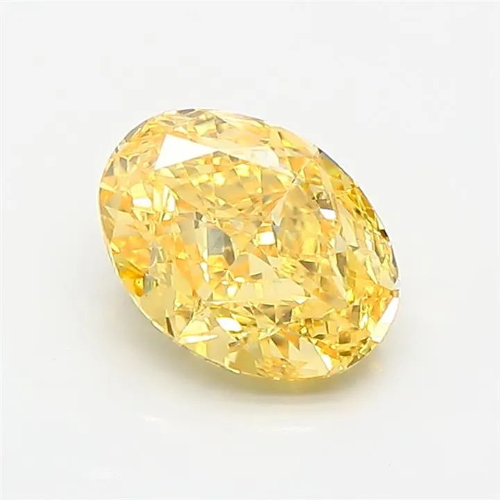 1.50ct Oval Lab Grown Diamond (Colour Fancy Vivid Yellow, Clarity VS1, IGI Certified)