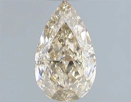 1.00ct Pear Natural Diamond (Colour Fancy Light, Clarity VS2, GIA Certified)