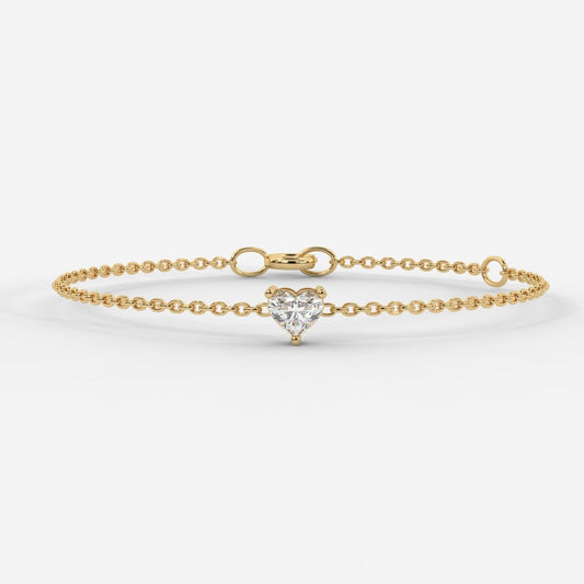 🎁 0.30 CT Heart Bracelet (100% off)