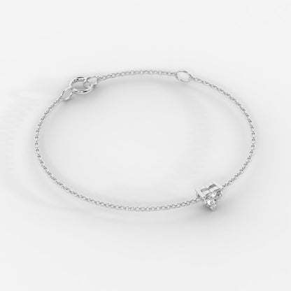 0.30 CT Heart Bracelet