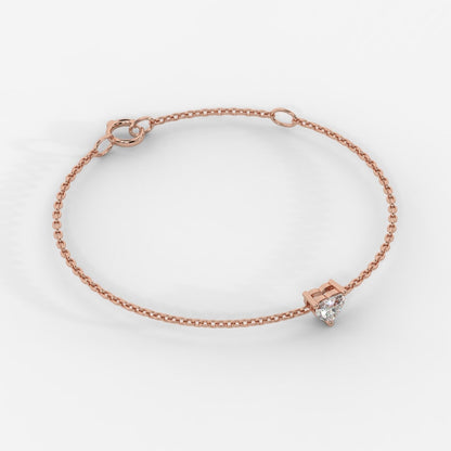 0.30 CT Heart Bracelet