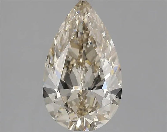 1.30ct Pear Natural Diamond (Colour Fancy Light Brown Yellow, Clarity VVS1, GIA Certified)