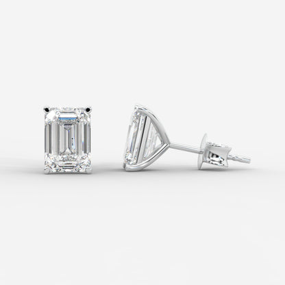 Elise Classic Diamond Stud Earrings – Emerald