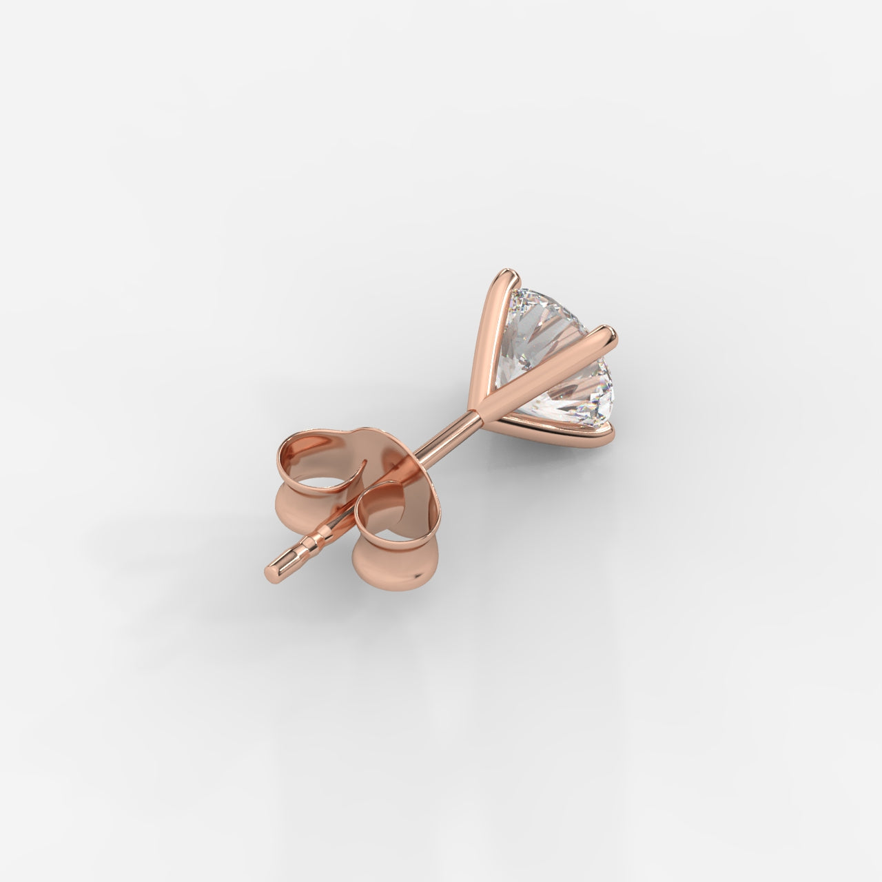Elise Classic Diamond Stud Earrings – Round