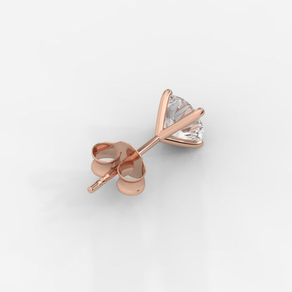 Elise Classic Diamond Stud Earrings – Round