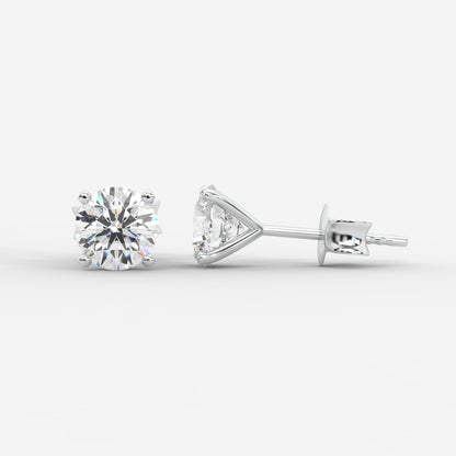 Elise Classic Diamond Stud Earrings – Round