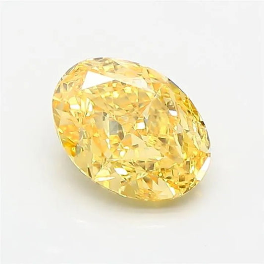 1.50ct Oval Lab Grown Diamond (Colour Fancy Vivid Yellow, Clarity VS1, IGI Certified)